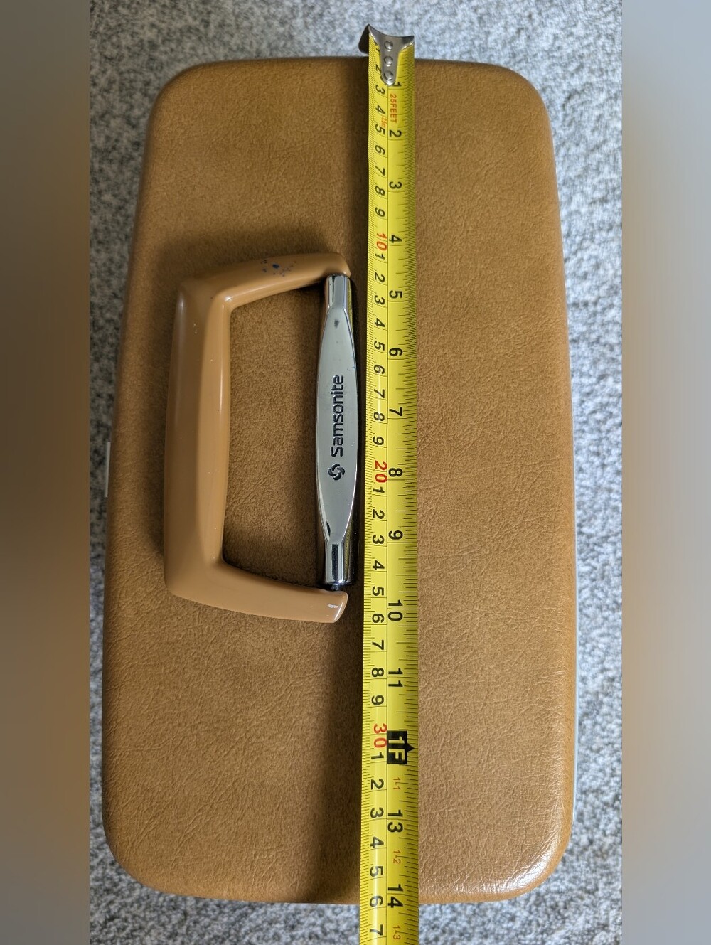 Vintage Samsonite Brown Royal Traveller Medalist Train Makeup Case Tote w/ Tray - Picture 10 of 14